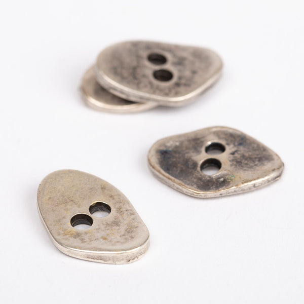 Knöpfe Metall altsilbern