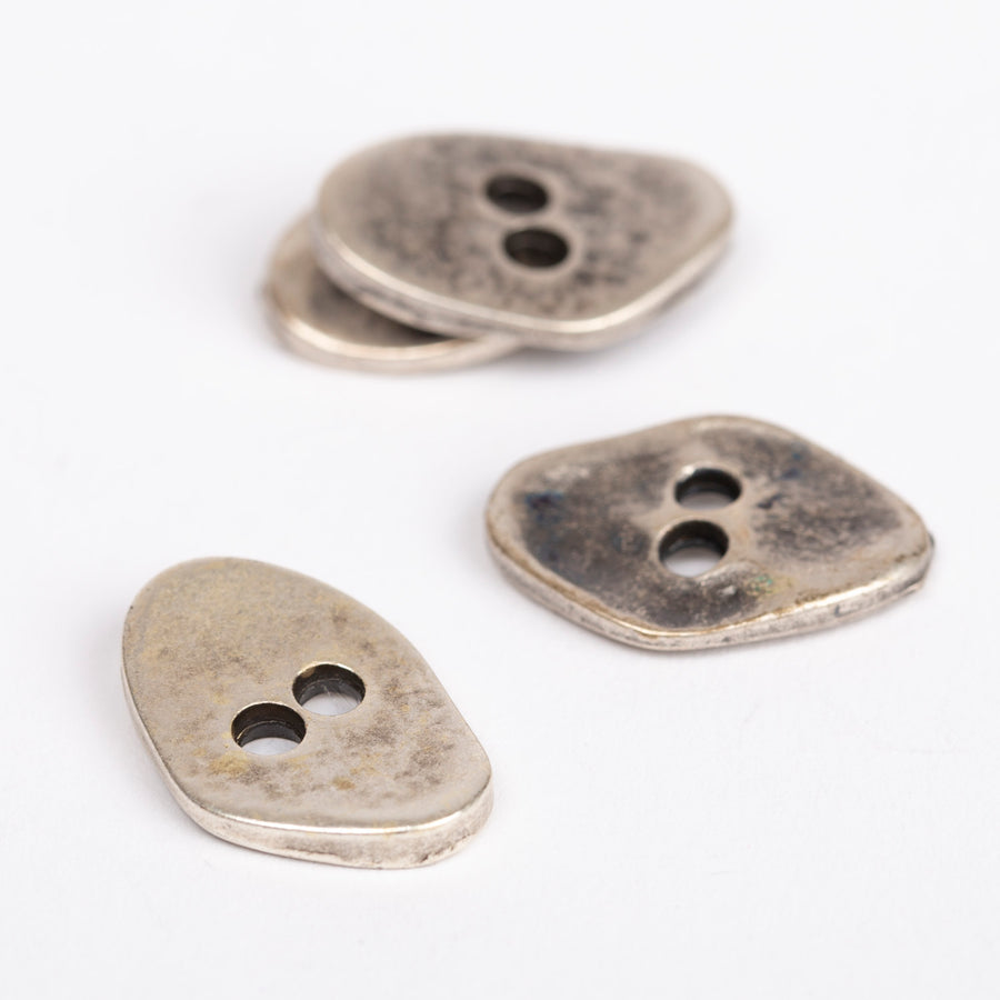 Knöpfe Metall altsilbern